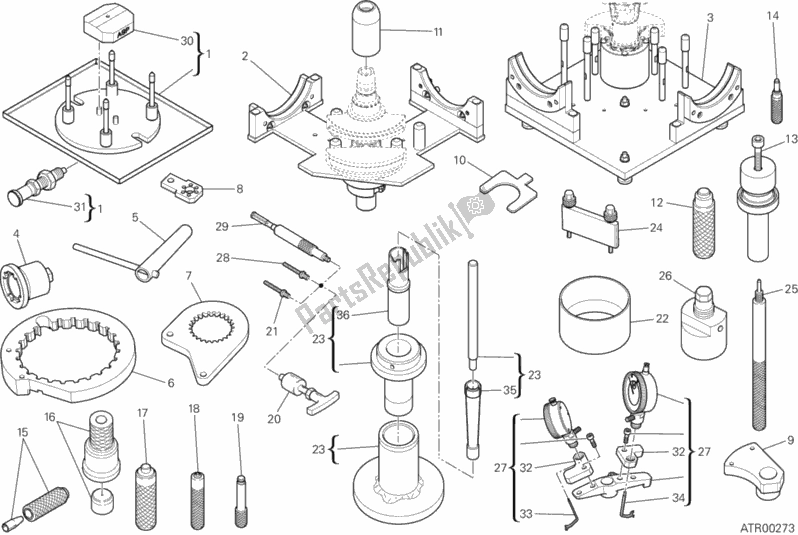 Todas las partes para 01a - Herramientas De Servicio De Taller de Ducati Superbike 959 Panigale ABS Thailand 2016